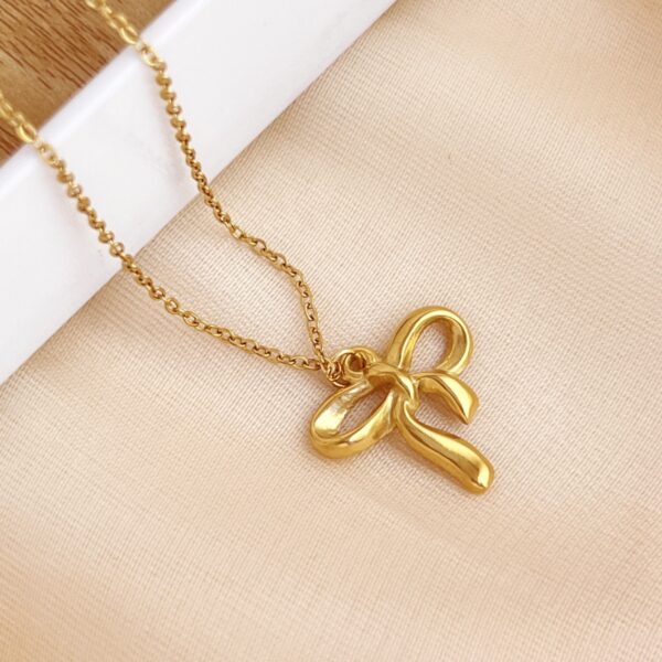Bow Charm Necklace - Image 2