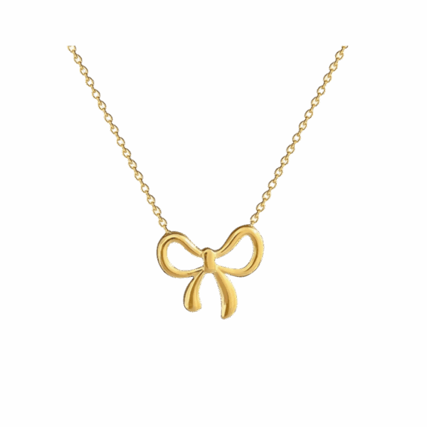 Bow Charm Necklace